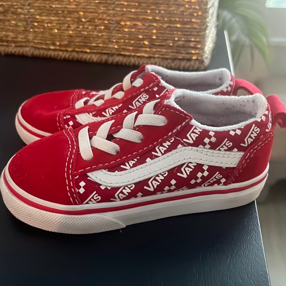 Red Vans Toddler size 7